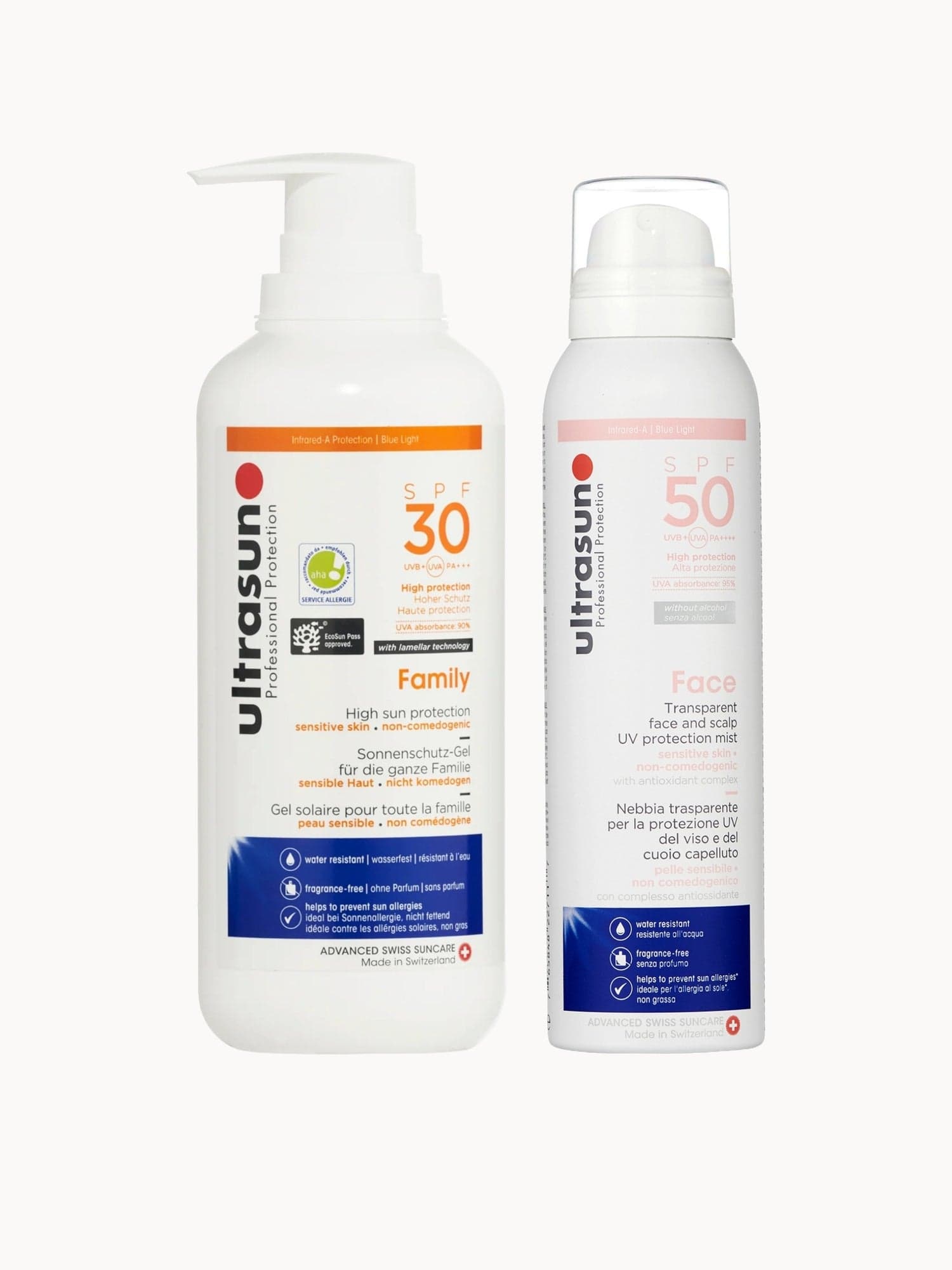 Ultrasun Family SPF30 400ml + Face & Scalp Mist SPF50